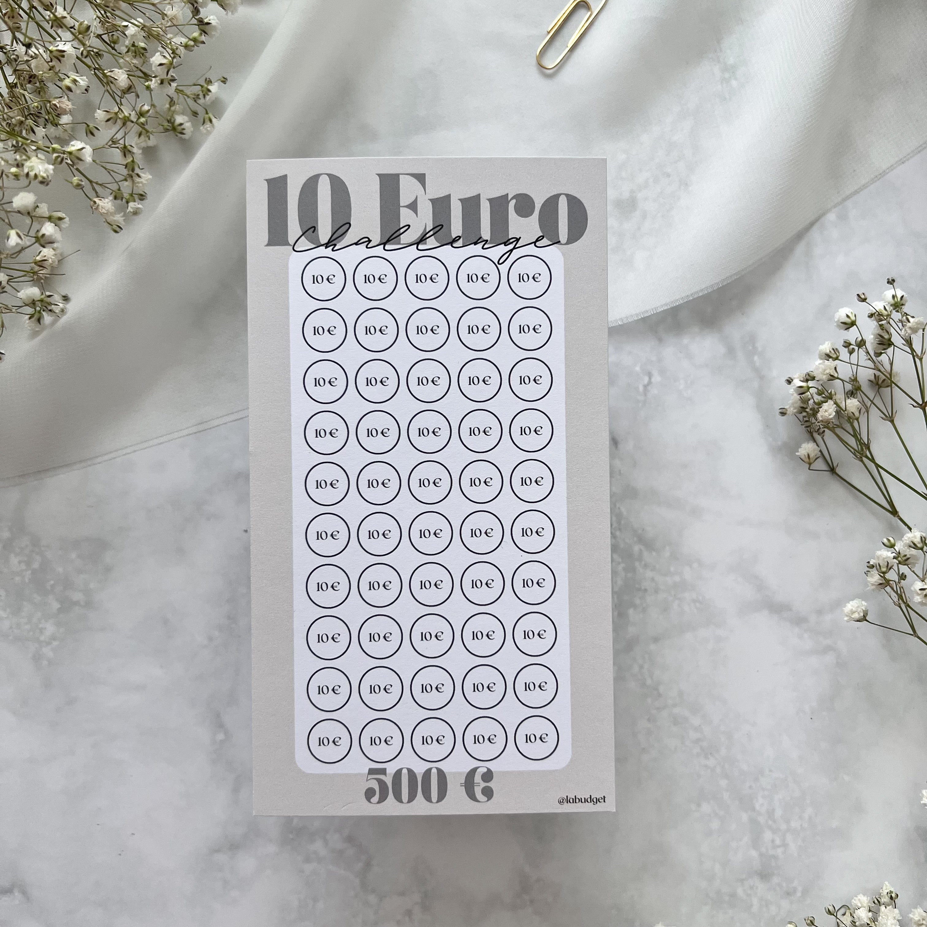 10 Euro Sparchallenge - Print Version