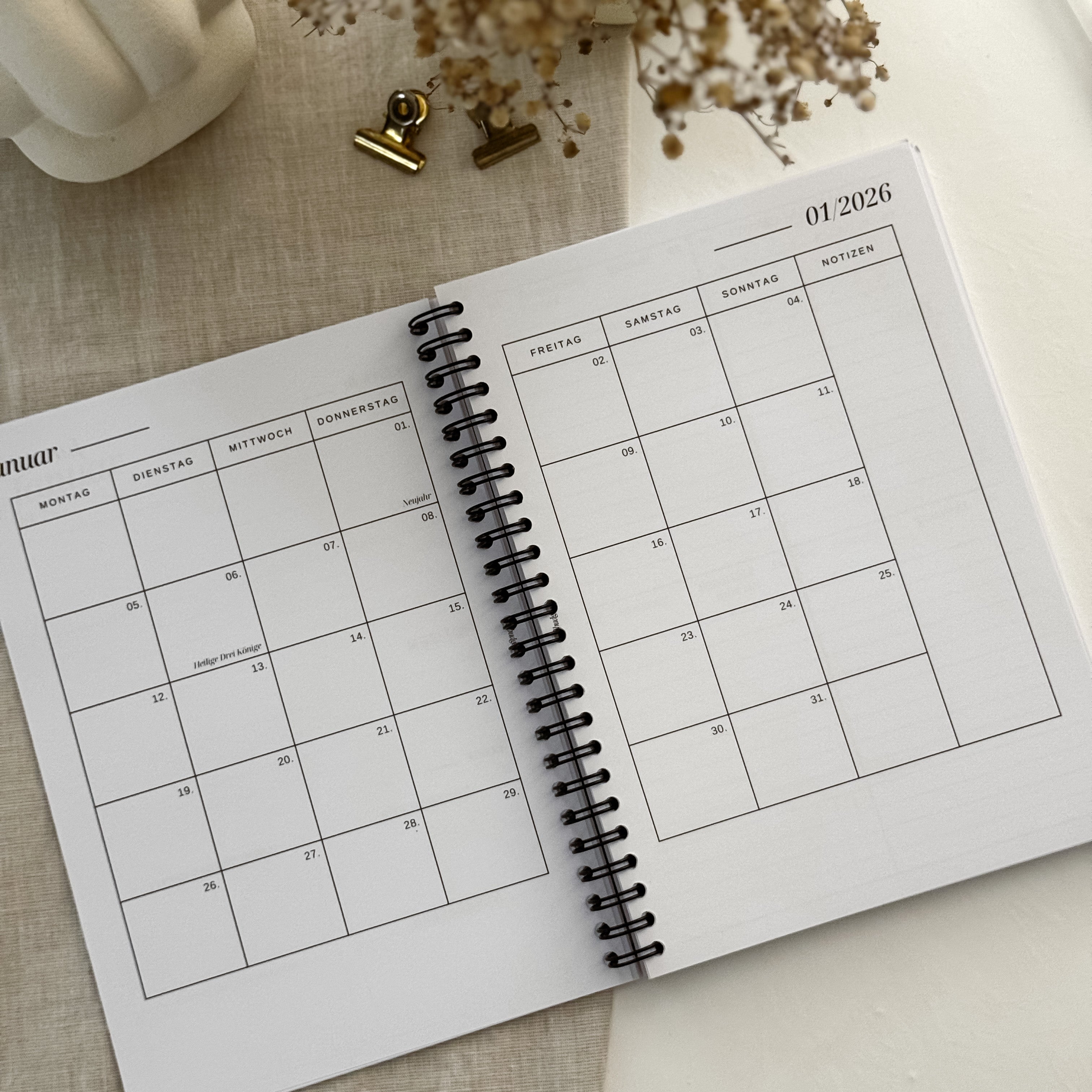 Terminplaner Ringbuch 2026 – Perfekt für Planung & Finanzen