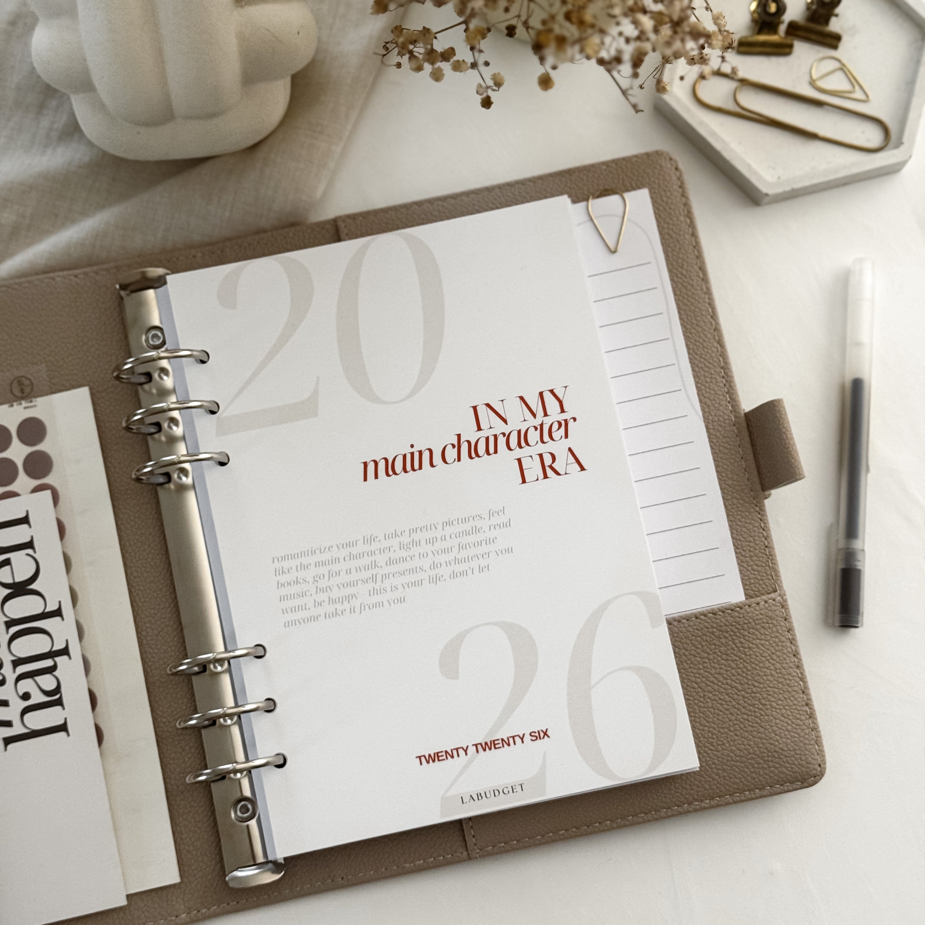 A5 Dashboards | Titelblätter | Deckblättet für A5 Organizer