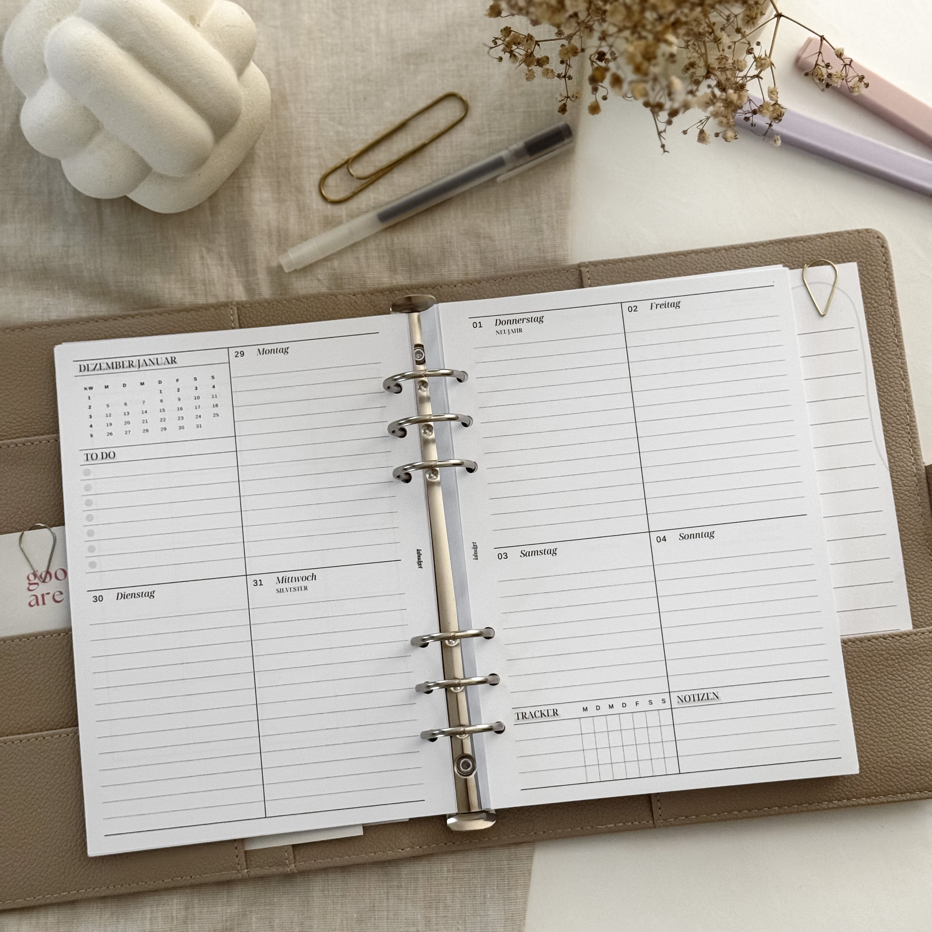 Terminplaner-Einlagen 2026 – Perfekt für Planung & Finanzen