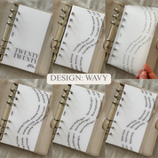 A6 Dashboards – PVC Frosted Titelblätter (6er-Set)