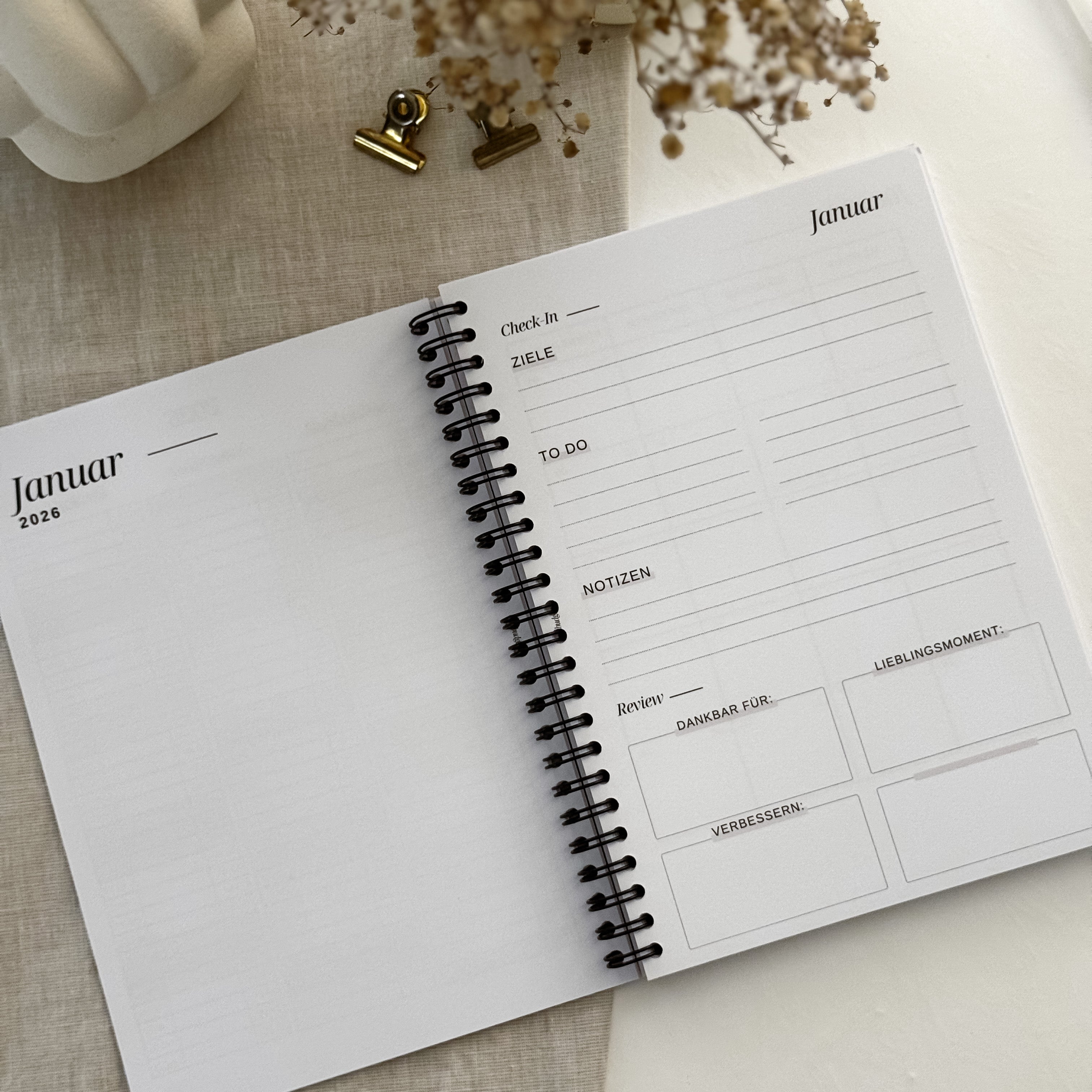 Terminplaner Ringbuch 2026 – Perfekt für Planung & Finanzen