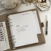 A5 Dashboards | Titelblätter | Deckblättet für A5 Organizer