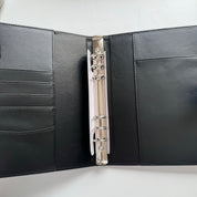 B-Ware A5 Croco Binder Schwarz