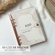 A5 Sparchallenge Binder: 100 Envelopes Saving Challenge