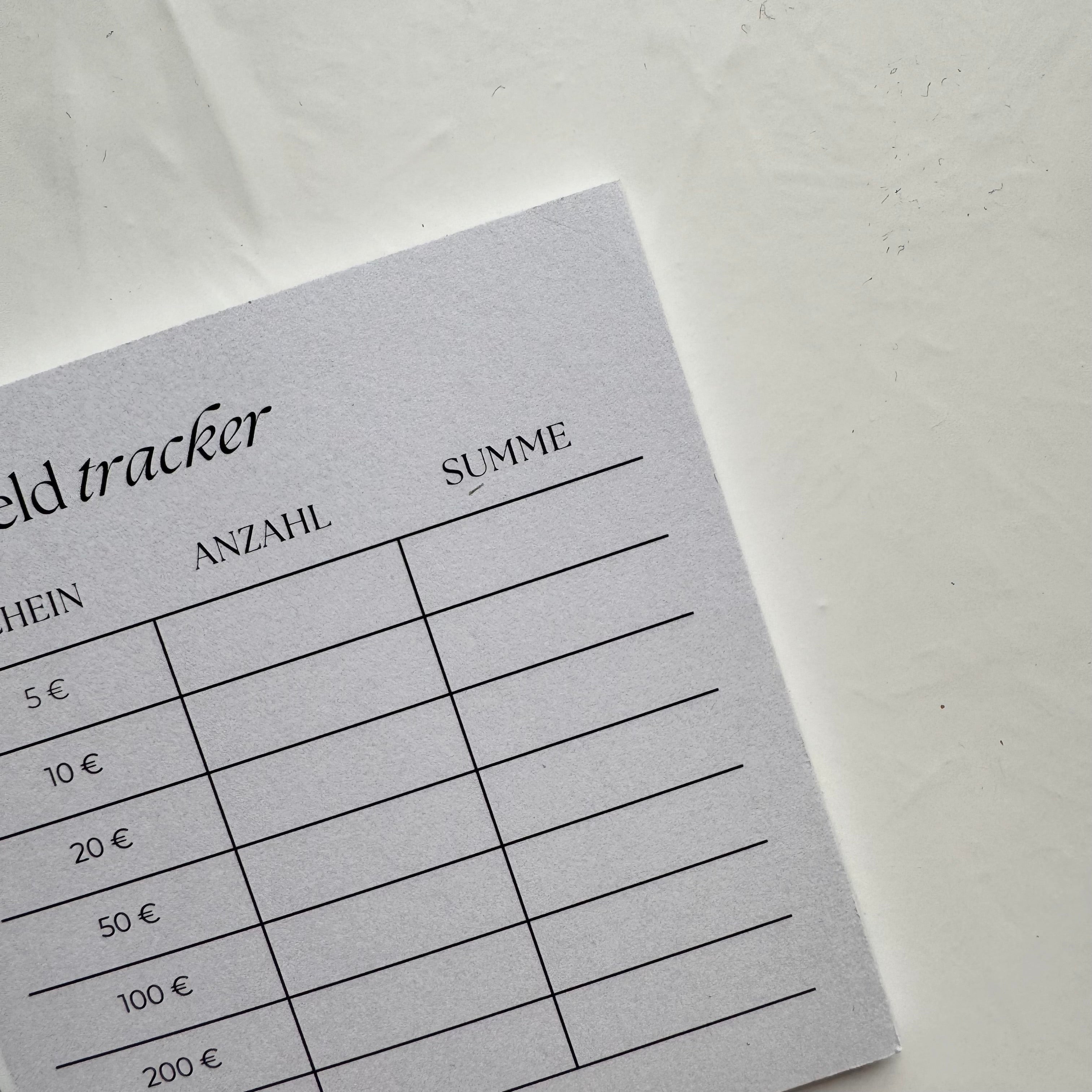 B-Ware Bargeld-Tracker-Block