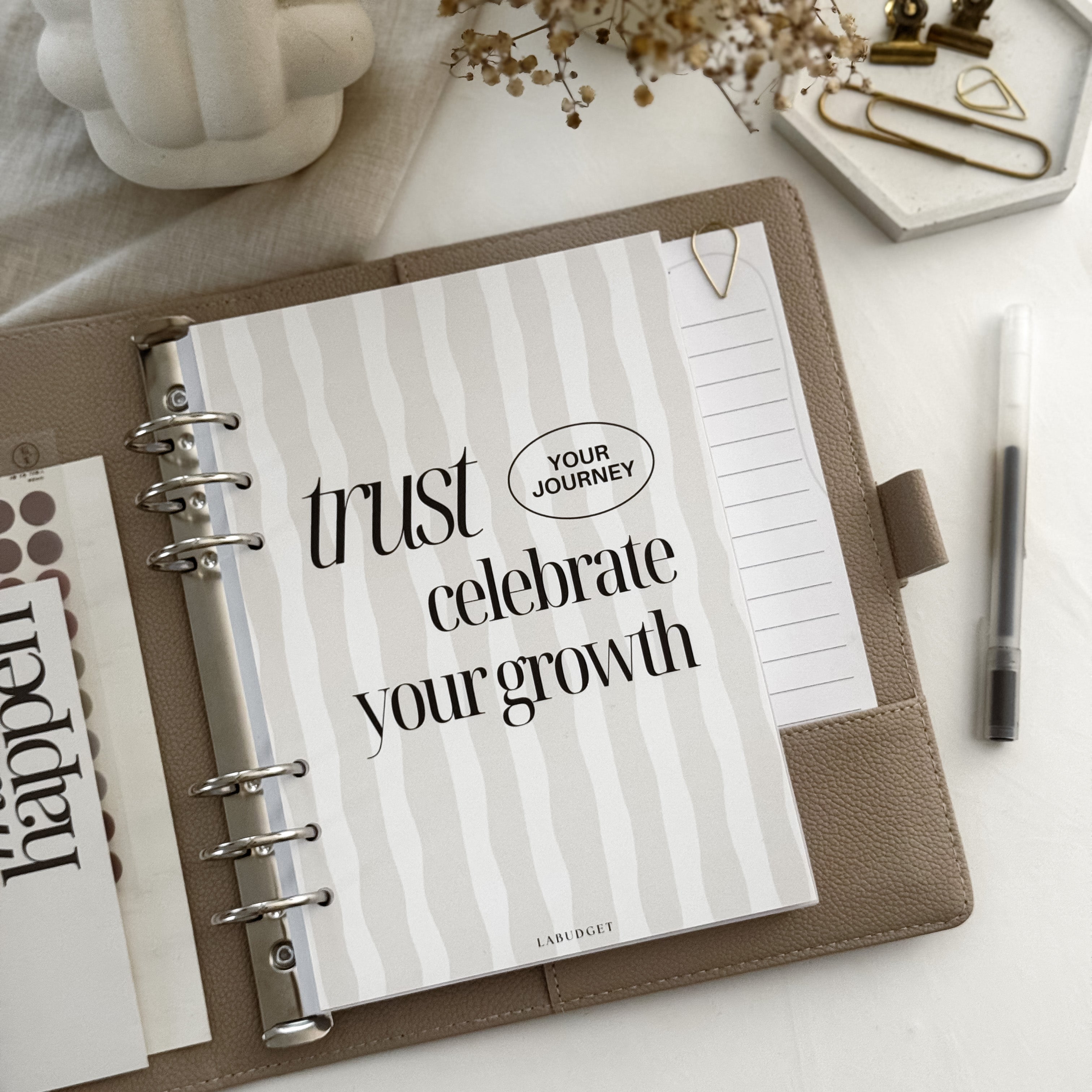 A5 Dashboards | Titelblätter | Deckblättet für A5 Organizer