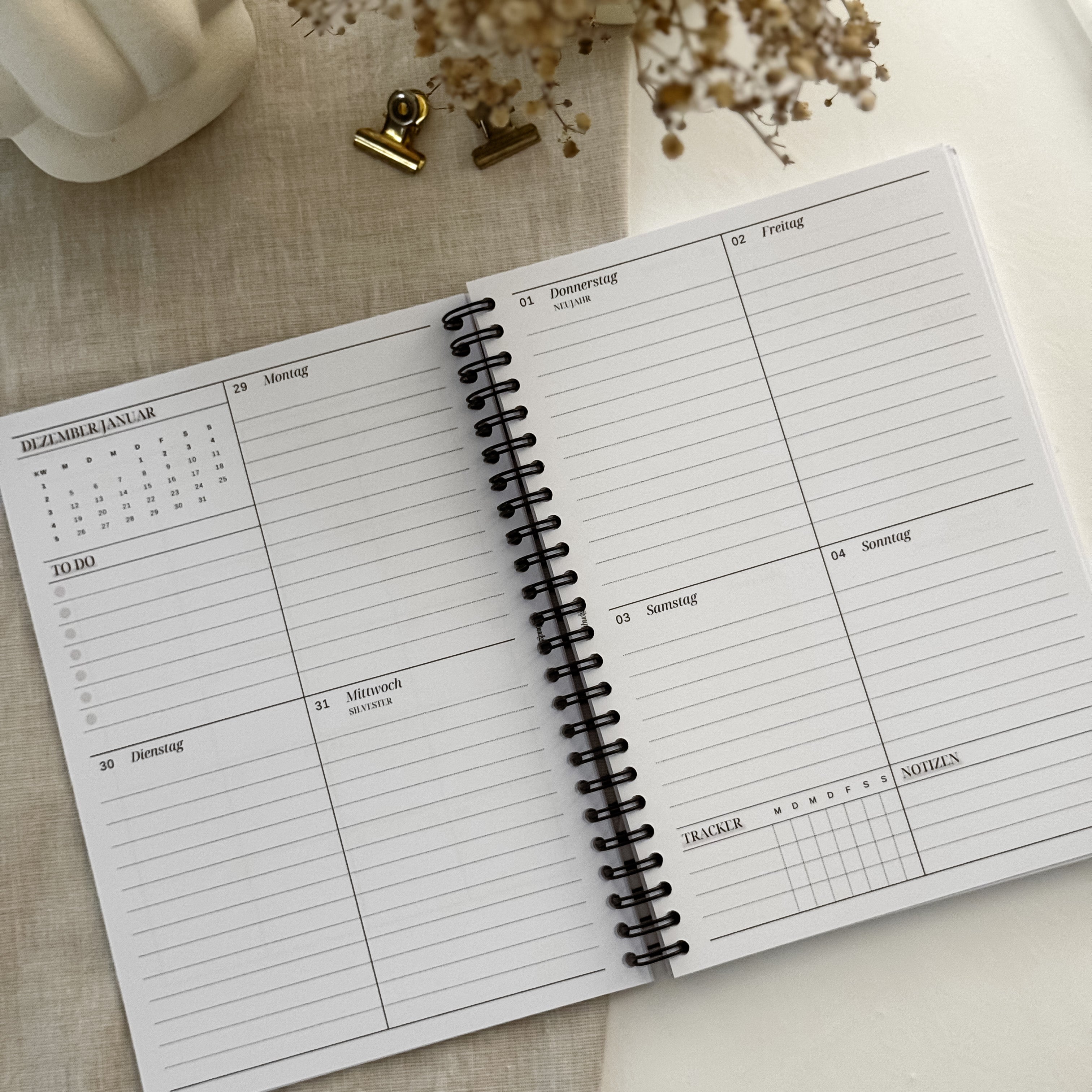 Terminplaner Ringbuch 2026 – Perfekt für Planung & Finanzen