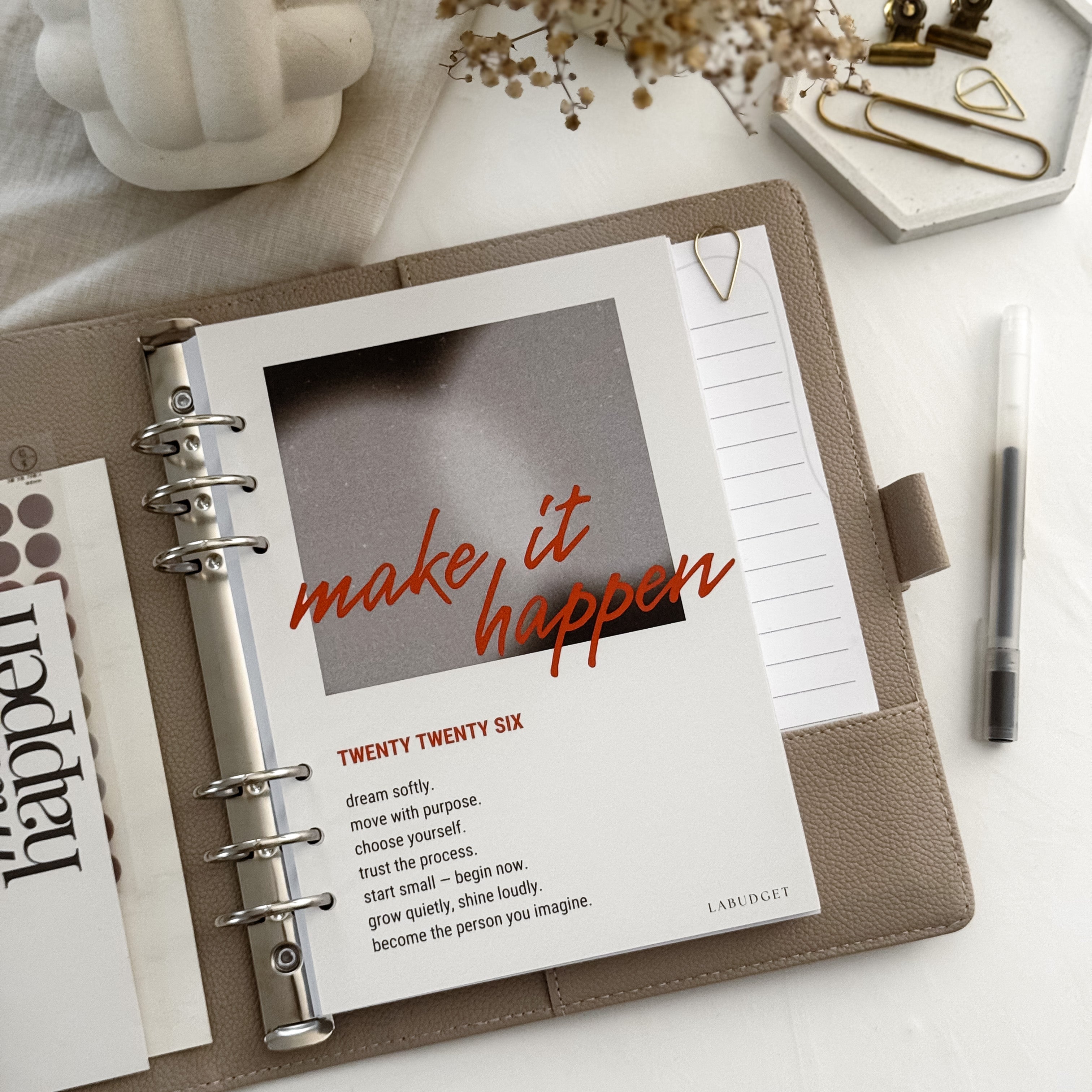 A5 Dashboards | Titelblätter | Deckblättet für A5 Organizer