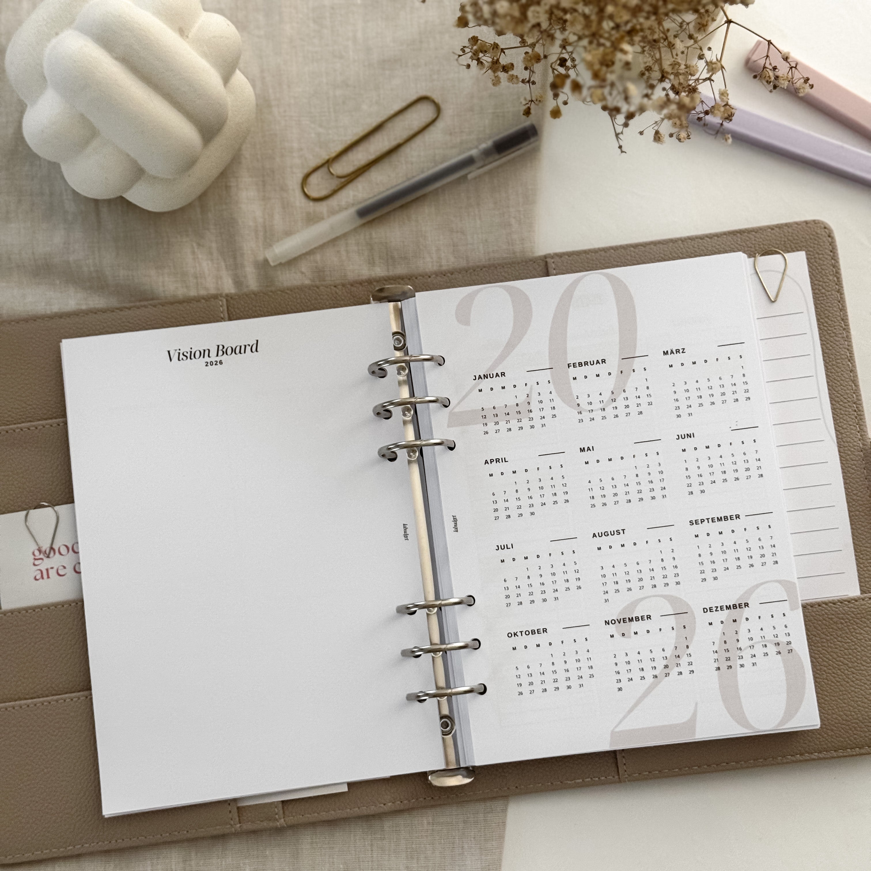 Terminplaner-Einlagen 2026 – Perfekt für Planung & Finanzen