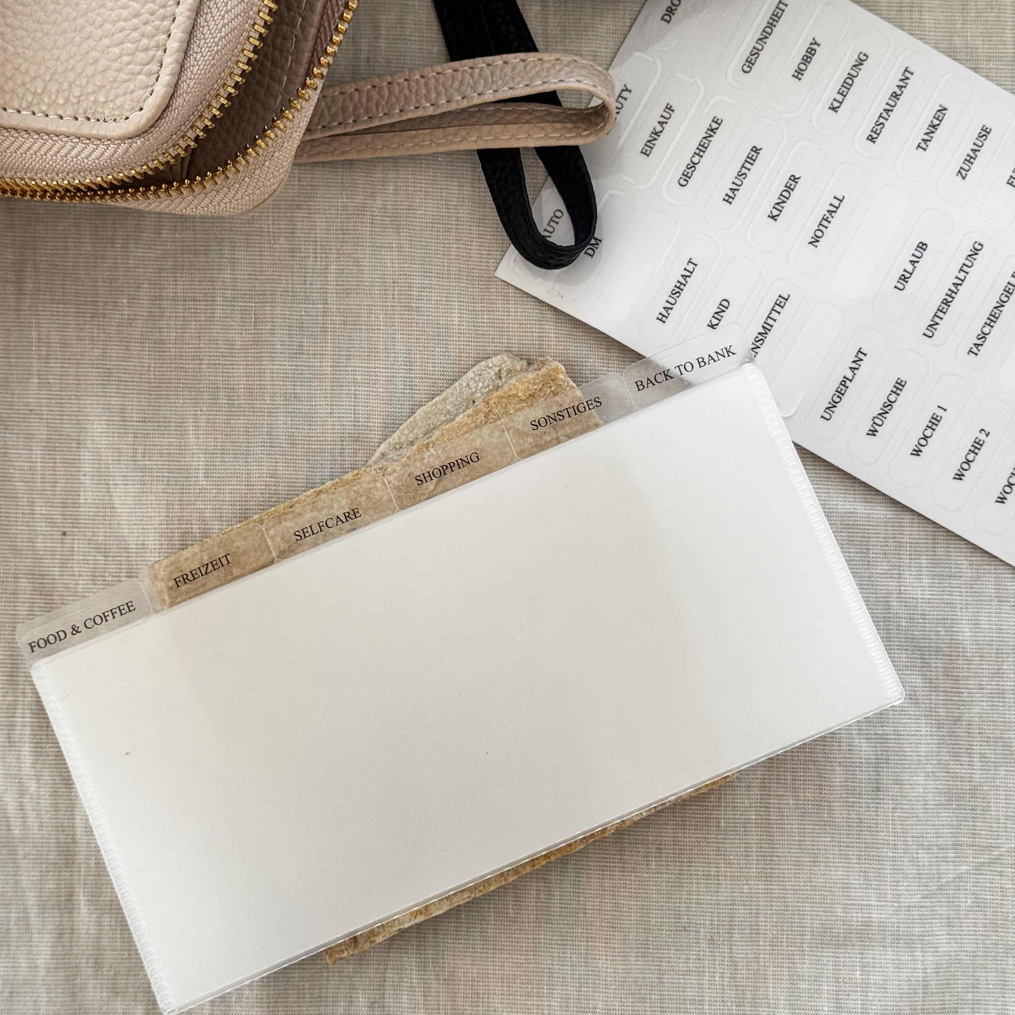 Register-Umschläge (6er-Set) – Budget Organisation für unterwegs