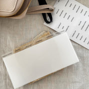 Transparente Kategorie-Sticker – Minimalistische Budget Labels