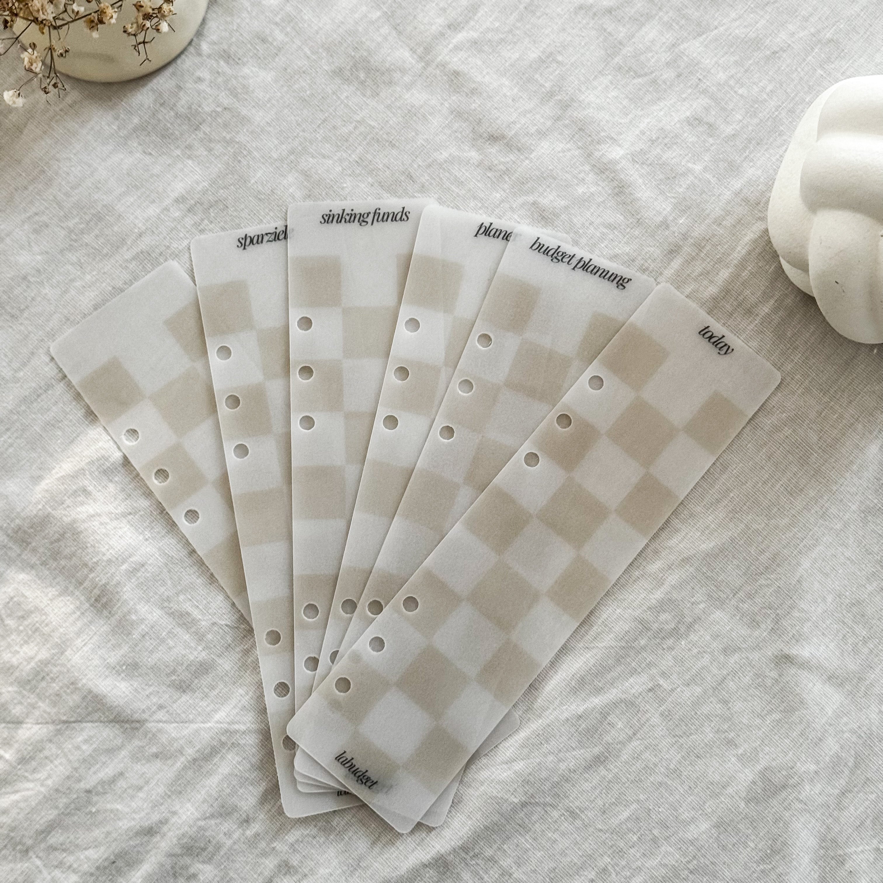 A5 Lesezeichen für Binder – 6-fach gelocht