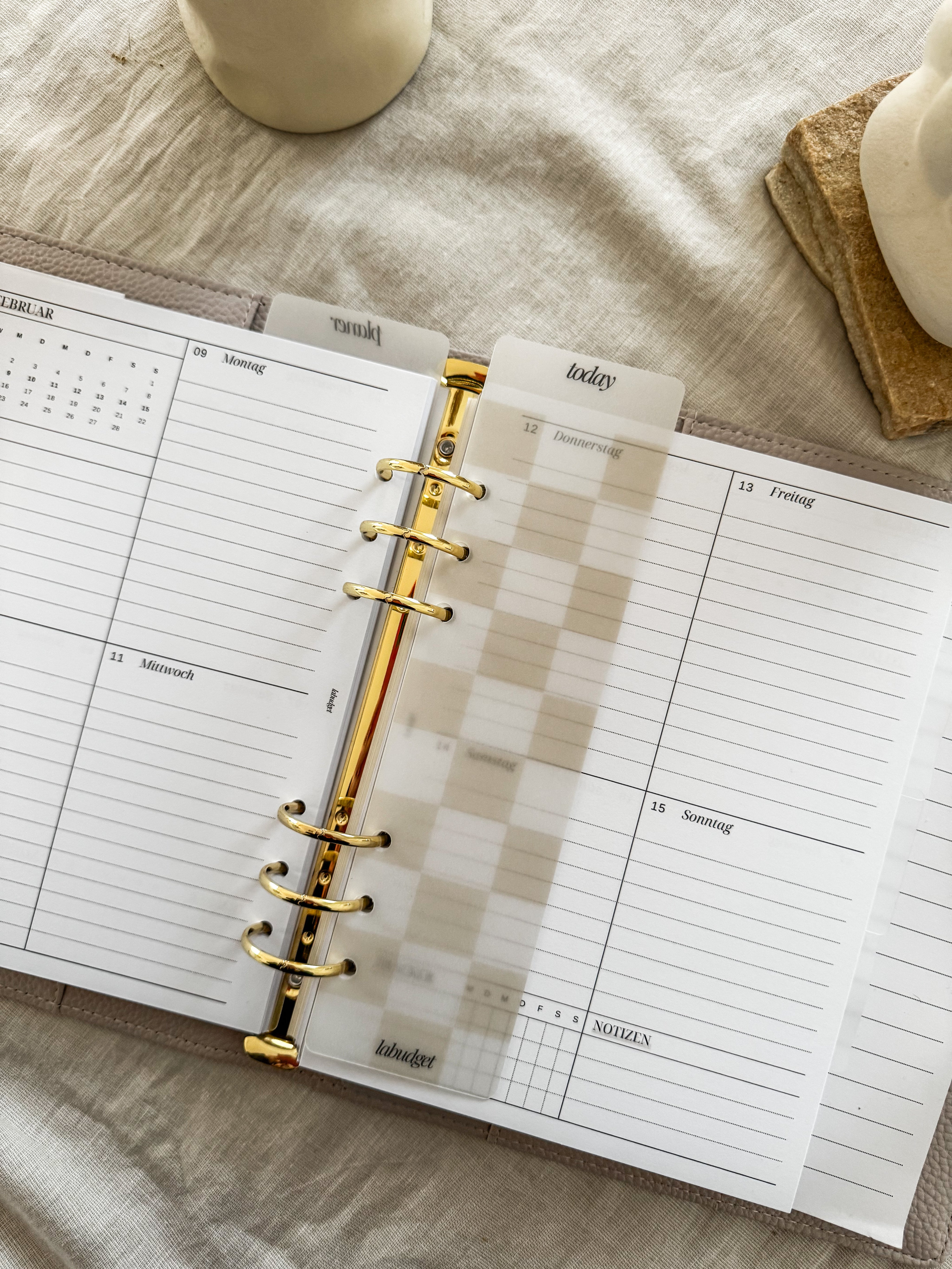 A5 Lesezeichen für Binder – 6-fach gelocht