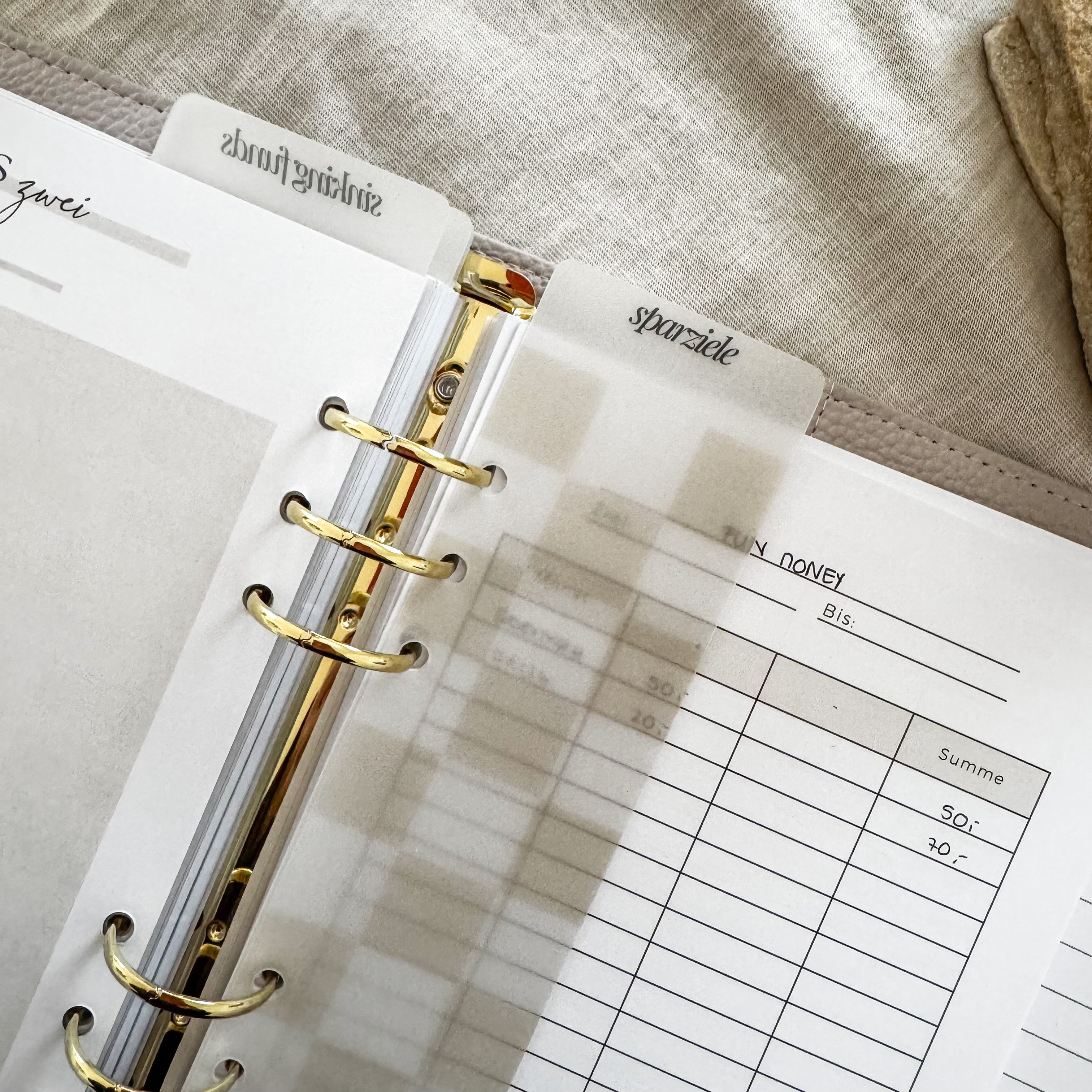 A5 Lesezeichen für Binder – 6-fach gelocht