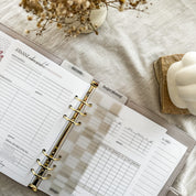 A5 Lesezeichen für Binder – 6-fach gelocht