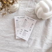 The Coffee Sparchallenge mit Tracker - A6 Print Version, doppelseitig bedruckt