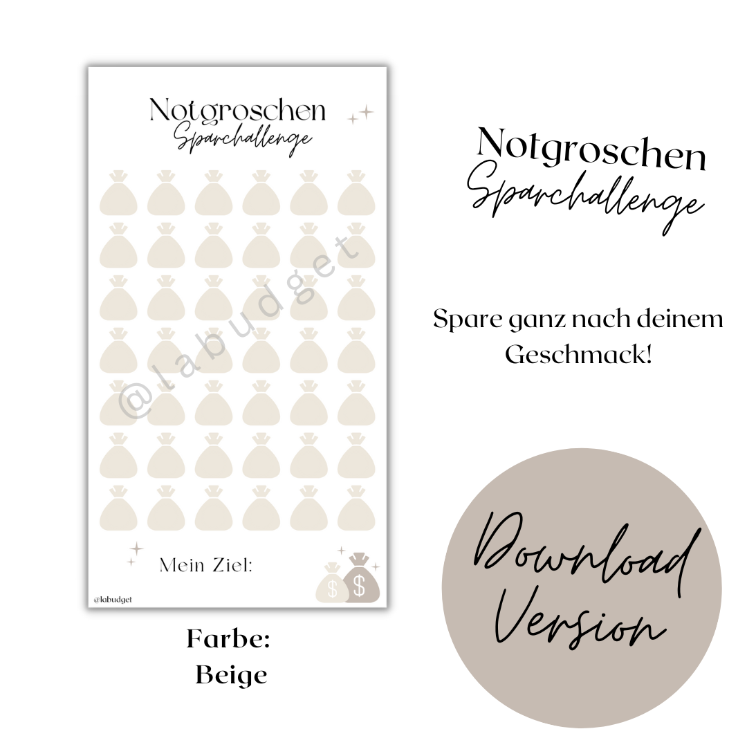 Notgroschen Sparchallenge - Download Version