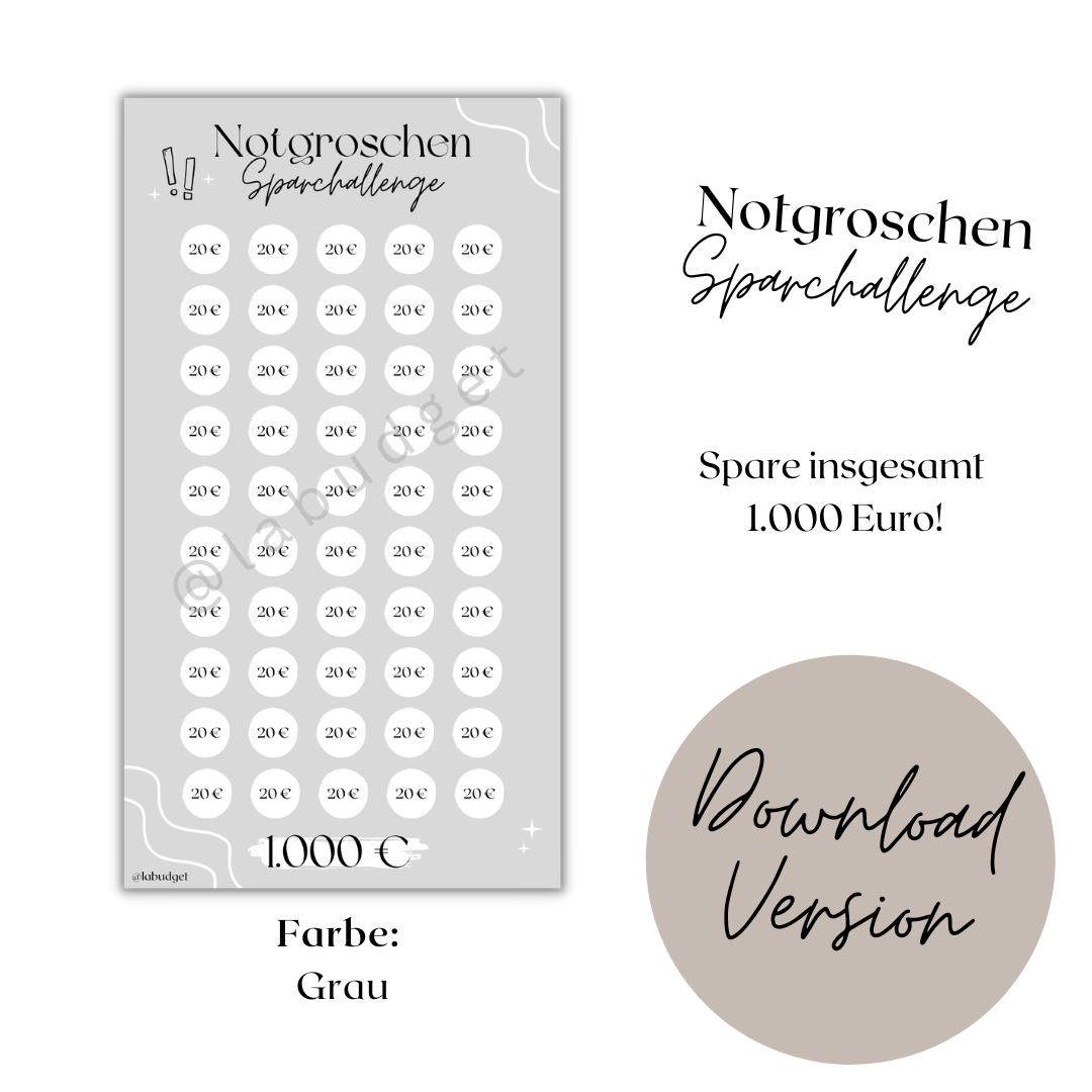 Notgroschen Sparchallenge - Download Version