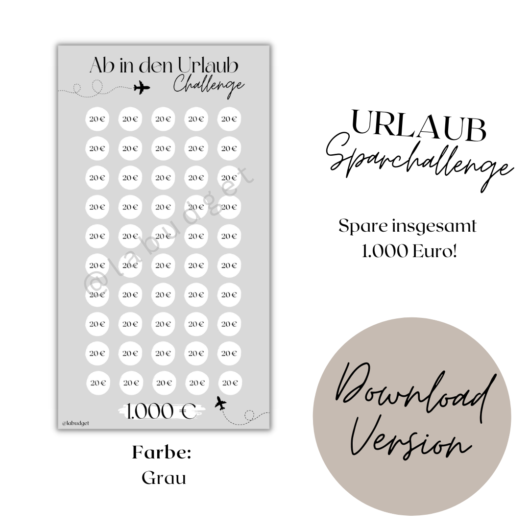 UrlaubsSparchallenge Download Version labudget
