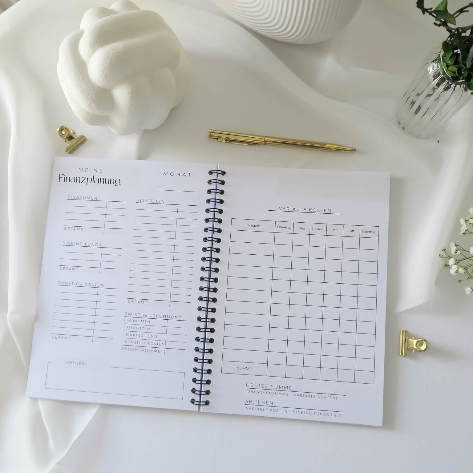 Budget Planer A5 - Ringbuch