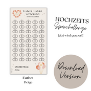 Hochzeits-Sparchallenge - Download Version