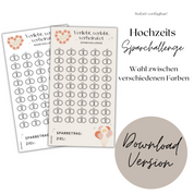 Hochzeits-Sparchallenge - Download Version