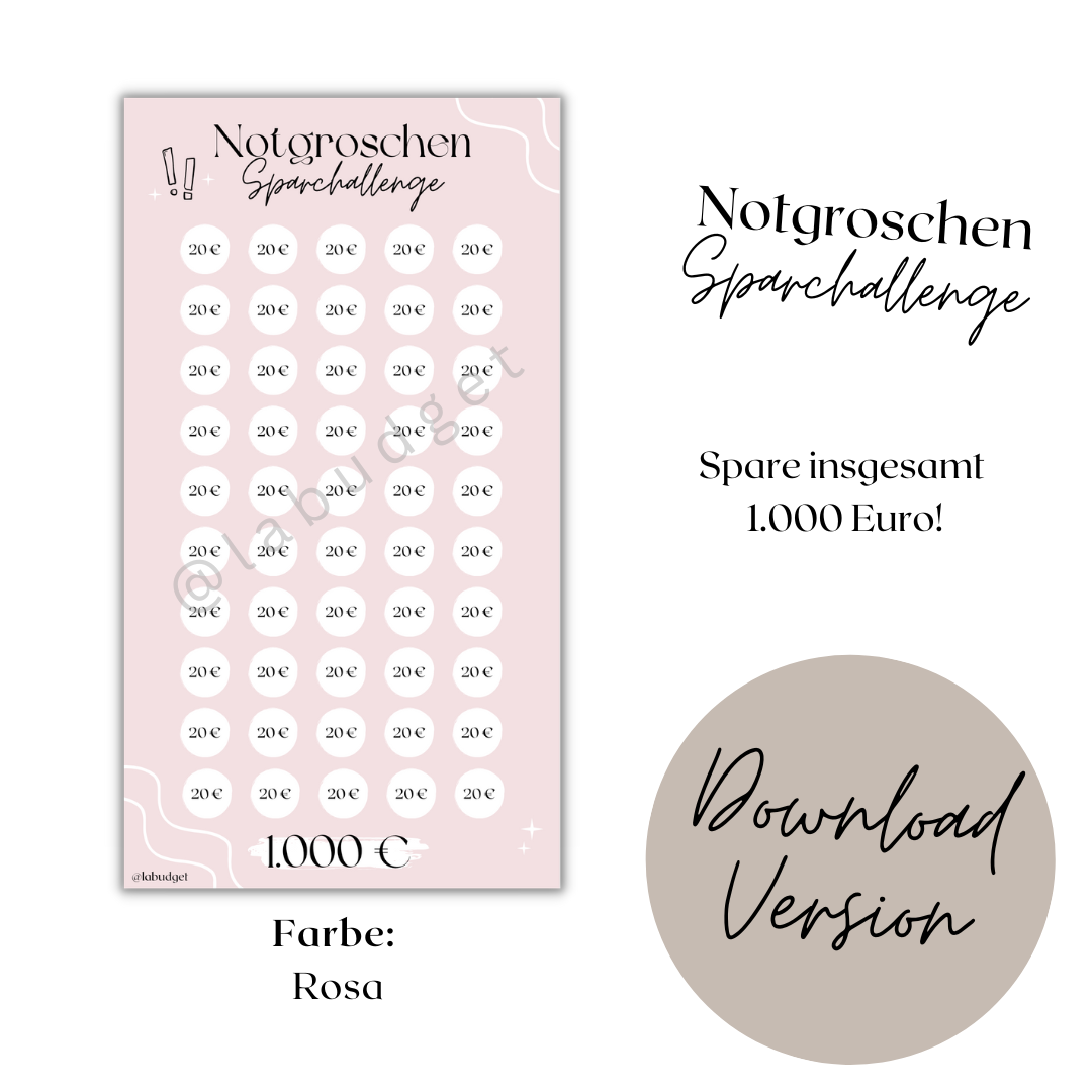 Notgroschen Sparchallenge - Download Version
