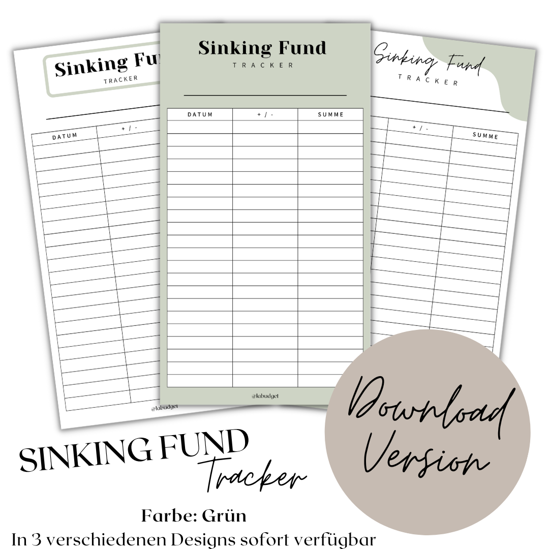 Sinking Fund Tracker - Download Version