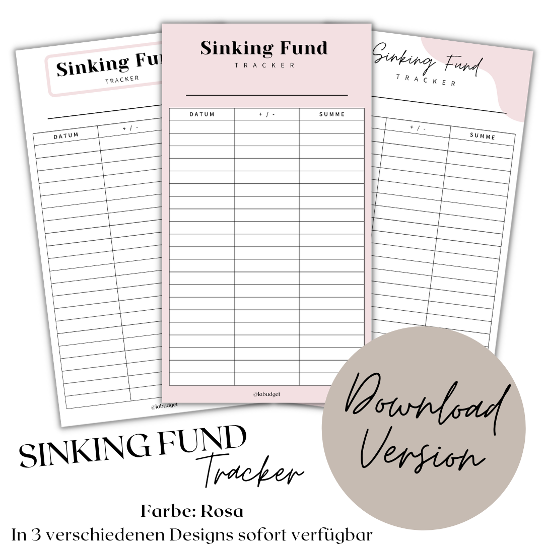 Sinking Fund Tracker - Download Version
