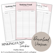 Sinking Fund Tracker - Download Version