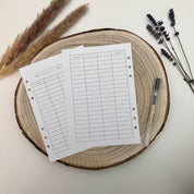 Zusatzeinlagen Sparziele - Budget Planer A5